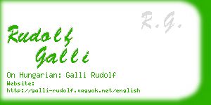 rudolf galli business card